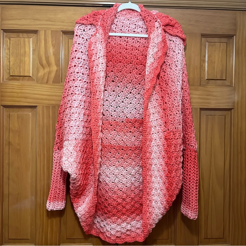 Women's Pink Ombre Cardigan